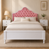 Ethereal Queen Bed with side table