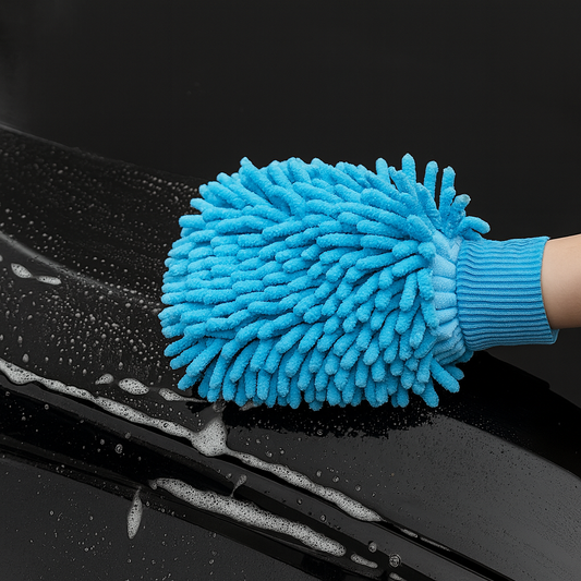 1Pc Single-Sided Microfiber Duster Glove – Soft Cleaning Mitt for Cars & Home