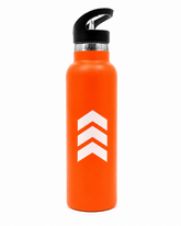Sport Straw Vacuum Insulated Bottle – Orange Stainless Steel Water Bottle - Habitt