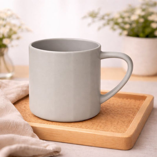 420ML Matte Pastel Ceramic Mugs – Grey