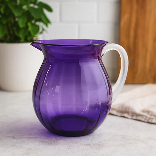 Purple Lassi Jug – Premium Transparent Polycarbonate Pitcher for Lassi, Juice & Water