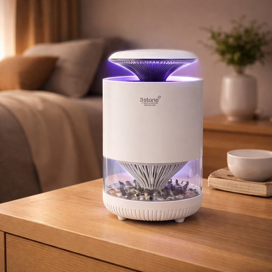 3stone Mosquito Trap 3W USB Powered with Silent UV Light – Chemical-Free Indoor Insect Control (SMST200) - Habitt