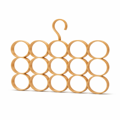 1Pc Imperial Scarf Hanger 15 Hole Pure – Multi-Ring Closet Organizer for Scarves, Ties & Accessories - Habitt
