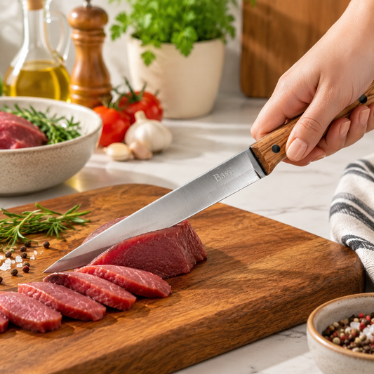 Bass Kitchen Knife – 1 Piece Stainless Steel Chef Knife