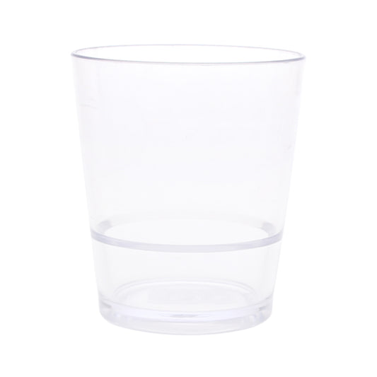 Acrylic Drinking Glass with Ring Design – Transparent, Durable & Lightweight
