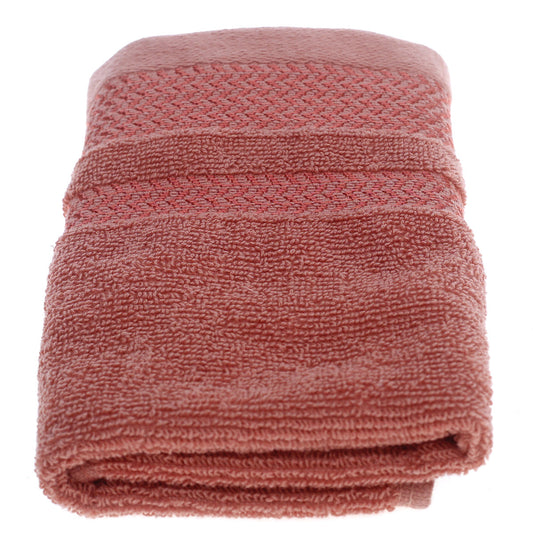 FACE TOWEL 500GSM.FABRIC.Peach.13X13 - Habitt
