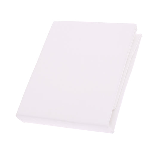 White Dyed PC Double Bed Sheet 96x102 - Habitt