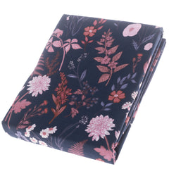 Blue Floral Double Bed Sheet 96x102(p)