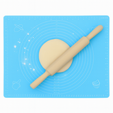 1 pc Silicone Baking Sheet (Assorted) – Non-Stick Pastry Mat with Measurement Guide - Habitt