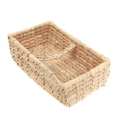 BASKET PALM LEAF & STRAW L8X W4.5XH3INCH - Habitt