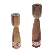 Candle Stand Set.WoodUC 013 - Habitt