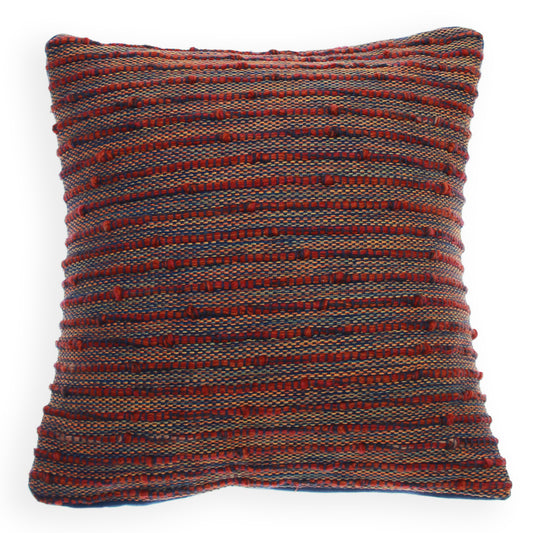 Textured Jute Cushion Cover 18x18" - Habitt