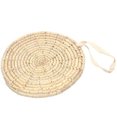TRIVET PALM LEAF & STRAW 8.5INCH - Habitt