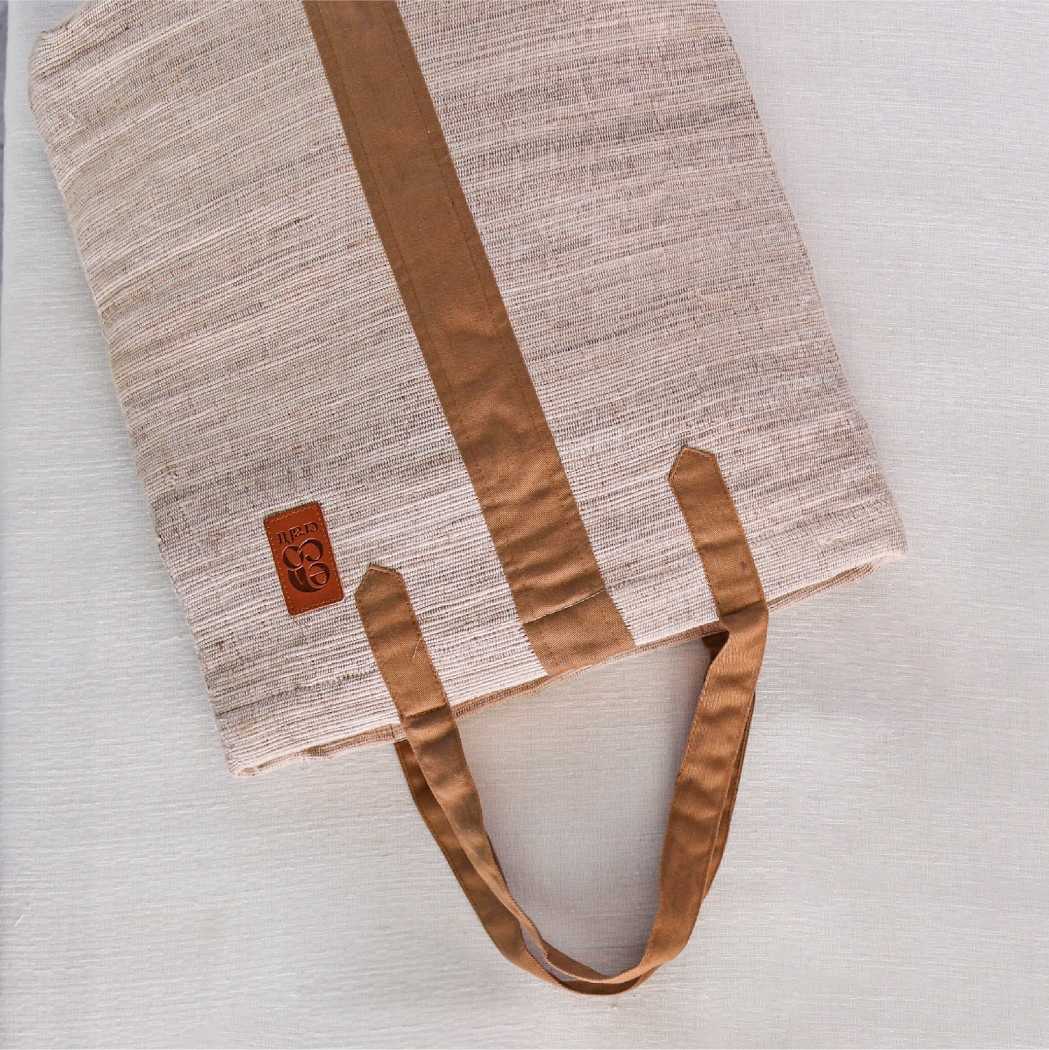 Banana Fiber Tote Bag (Long) – Eco-Friendly Handcrafted Carry Bag 8" x 14" x 4" - Habitt