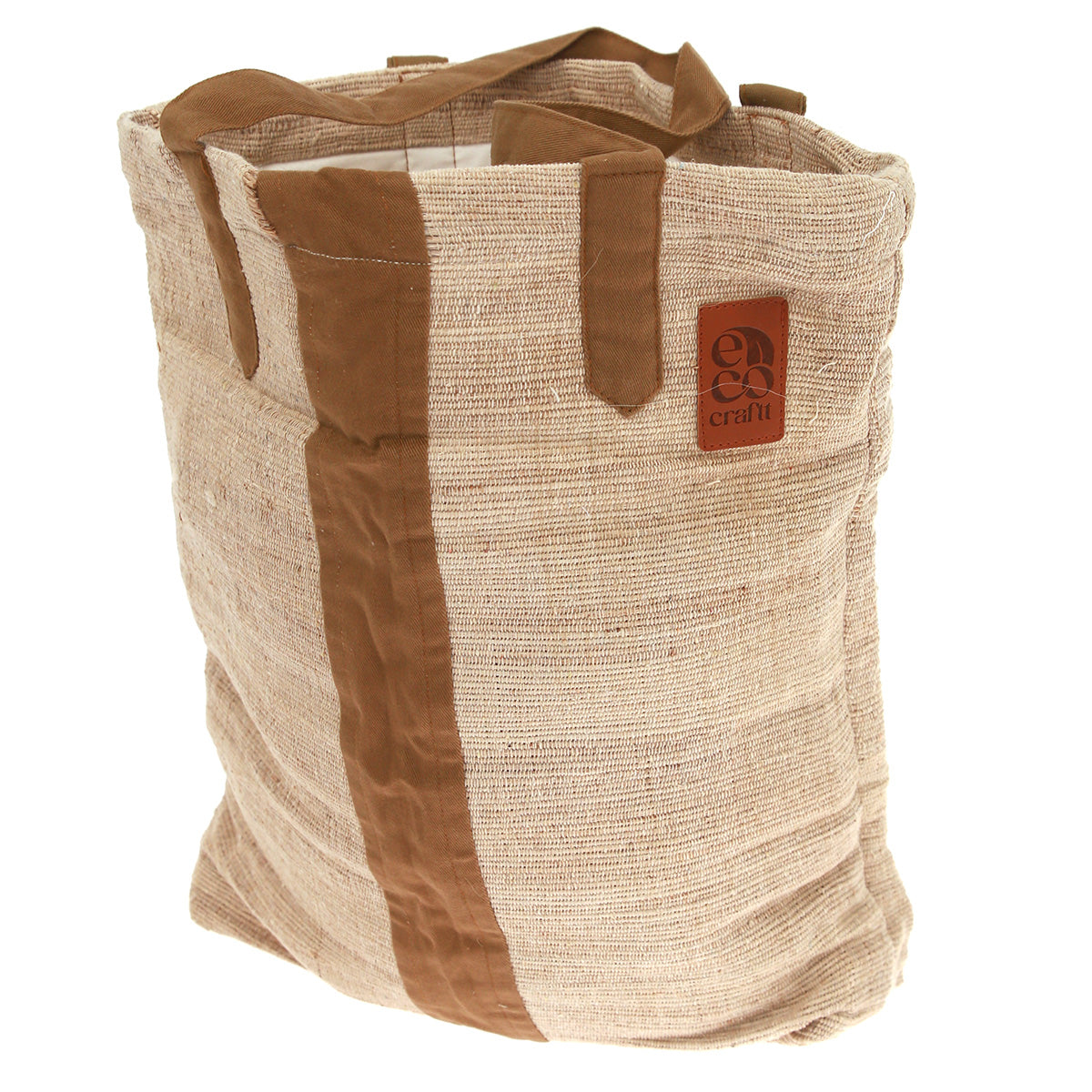 Banana Fiber Tote Bag (Long) – Eco-Friendly Handcrafted Carry Bag 8" x 14" x 4" - Habitt