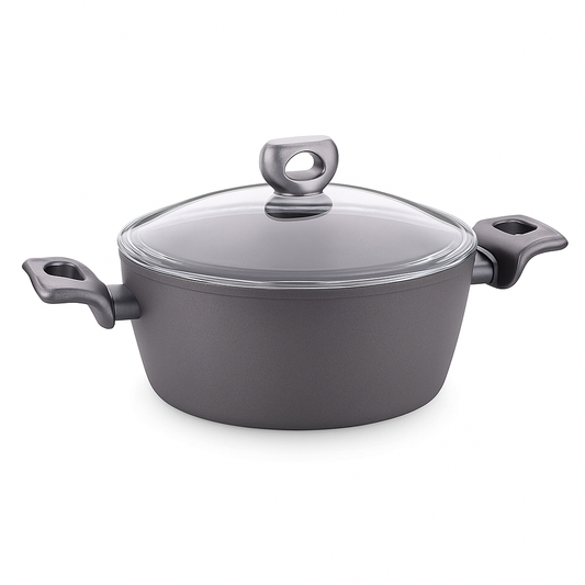 Nora Ceramic Casserole with Glass Lid – Available in 24x11.7 cm & 28x13.7 cm