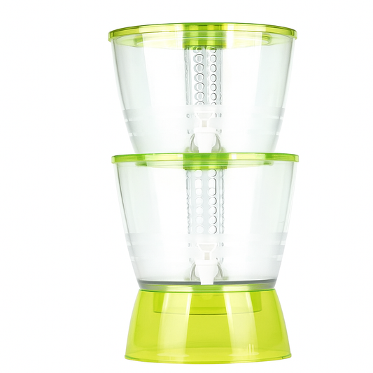 HOMIO Manual Water Dispenser –Single/Double-Layer Design, Easy-Press Drinking Tap for Home & Office