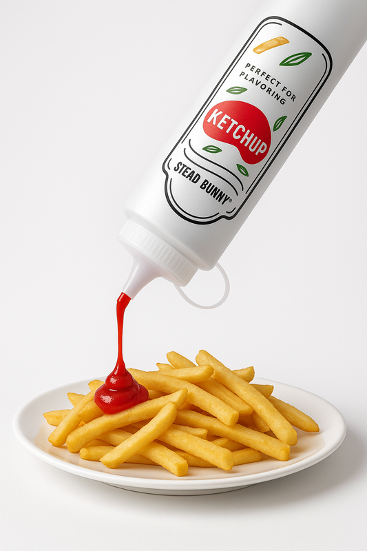 Patterned Sauce Bottle – 400 ml Squeeze Dispenser with Stylish Print