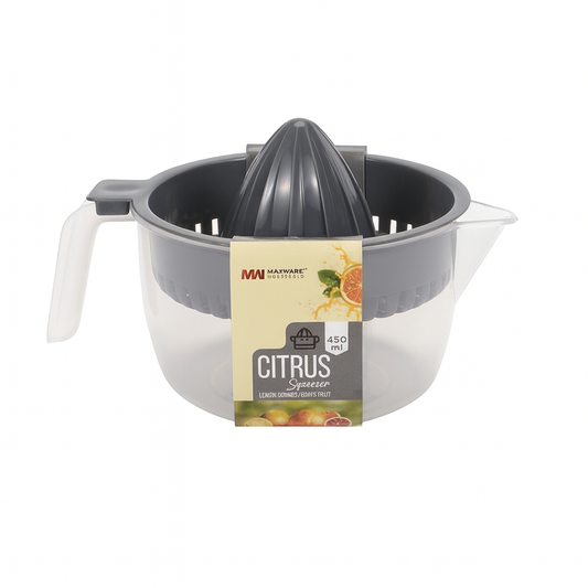Maxware Citrus Squeezer 450ml – BPA-Free Manual Juicer for Fresh Orange, Lemon & Lime Juice