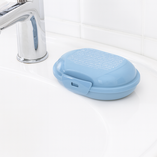 Travel-Friendly Plastic Soap Case | Leak-Proof Soap Box with Lock Clip | Compact & Hygienic Bathroom Accessory