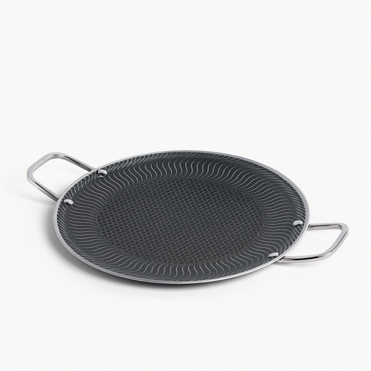 Premium Stainless Steel Non-Stick Tawa | Heavy-Duty Cookware with Dual Handles | 28 cm & 34 cm Sizes | Induction & Gas Compatible Flat Pan