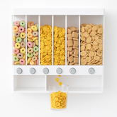 Wall-Mounted Rice & Cereal Dispenser – 10kg Multi-Compartment Grain Storage Container - Habitt