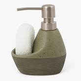 1pc Single Piece Soap Dispenser with Sponge Holder – 3 Elegant Color Variants - Habitt