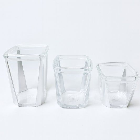 1Pc Acrylic Jar – Small, Medium & Large | Transparent Multi-Purpose Storage Container