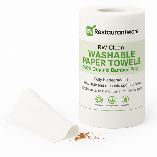 Kitchen Wear Microfiber Tear-Away Towel Roll – 25 Ends, Reusable & Super Absorbent