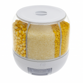 Rotating Rice Dispenser – 5kg Capacity Grain Storage Container - Habitt