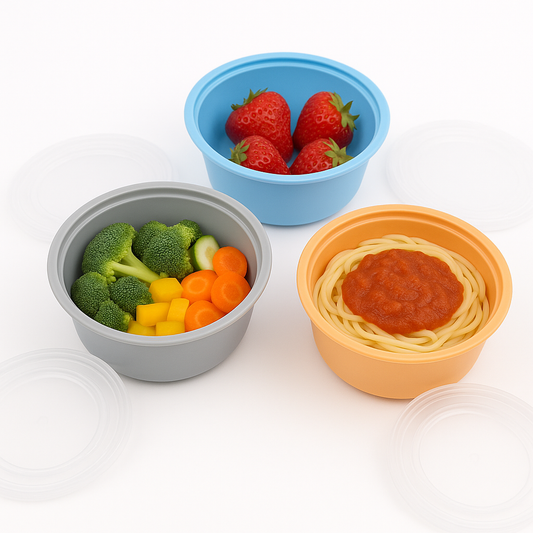 3PCS Storage Bowl with Lid – Multicolor