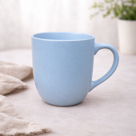 Ceramic Matte Mug – Minimalist Tea & Coffee Cup Blue