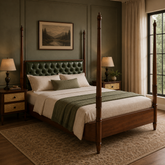 Noor King Size Bed With Side Tables