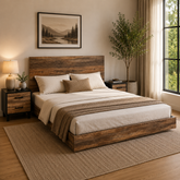 Flamingo King Size Bed with 2 Side Tables