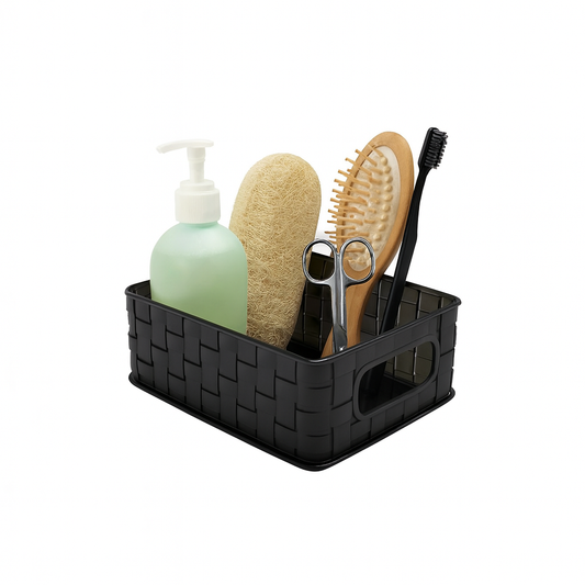 1pc Acrylic Woven Organizer with Handles – Multipurpose Storage Basket (Small, Large & Long)