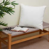 White Velvet Cushion Cover 18x18 WMB - Habitt