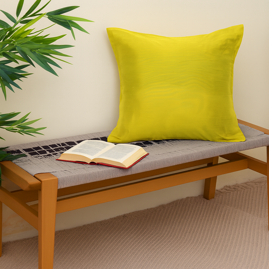 Green Cotton Silk Cushion Cover 18x18 – Elegant Plain Decorative Throw Pillow for Sofa, Bed & Living Room (Copy)