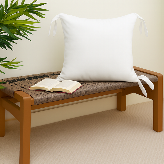 Lilly White Cushion Cover 18x18