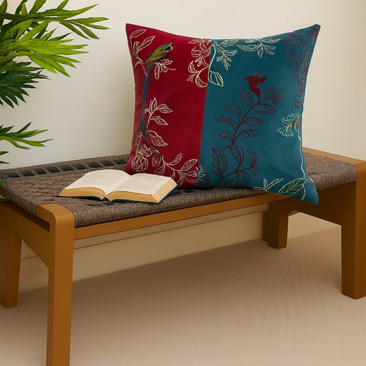 Floral Garden Cushion Cover 18x18"