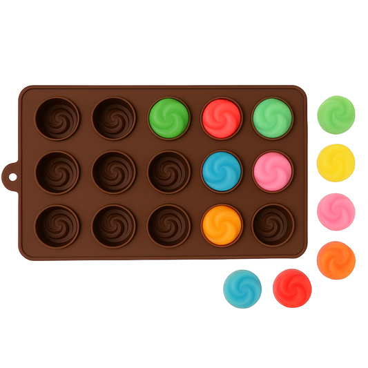 Silicone Chocolate Mold – Non-Stick Reusable Baking Tray for Candy, Jelly, Soap & Ice Cubes
