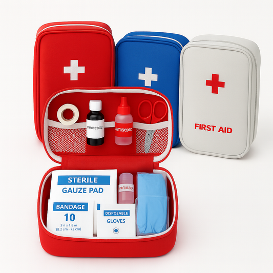 1 pc Portable First Aid Pouch – Travel Emergency Medical Bag Organizer (Assorted Colors)