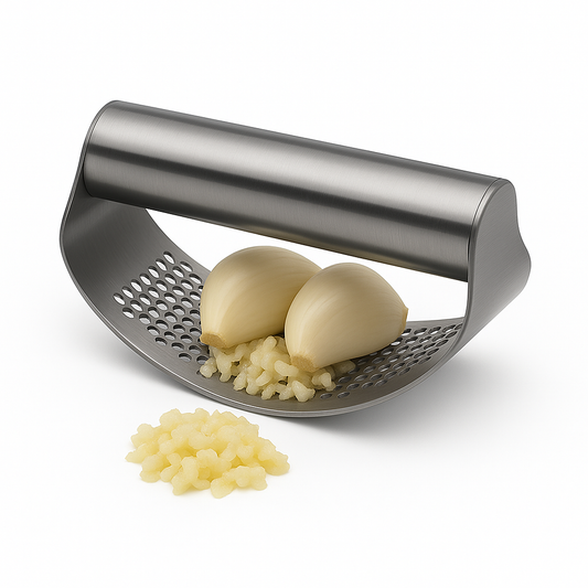 Garlic Press with Stainless Steel Handle – Durable & Easy to Use Kitchen Tool
