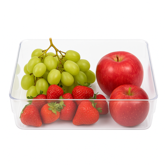 Square Multipurpose Organizer Box – Clear Plastic Storage for Home & Office