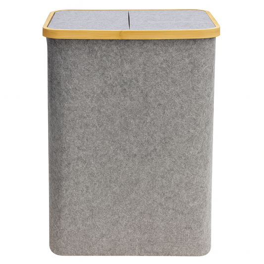 Laundry Basket – Cloth & Wooden Frame #13-2