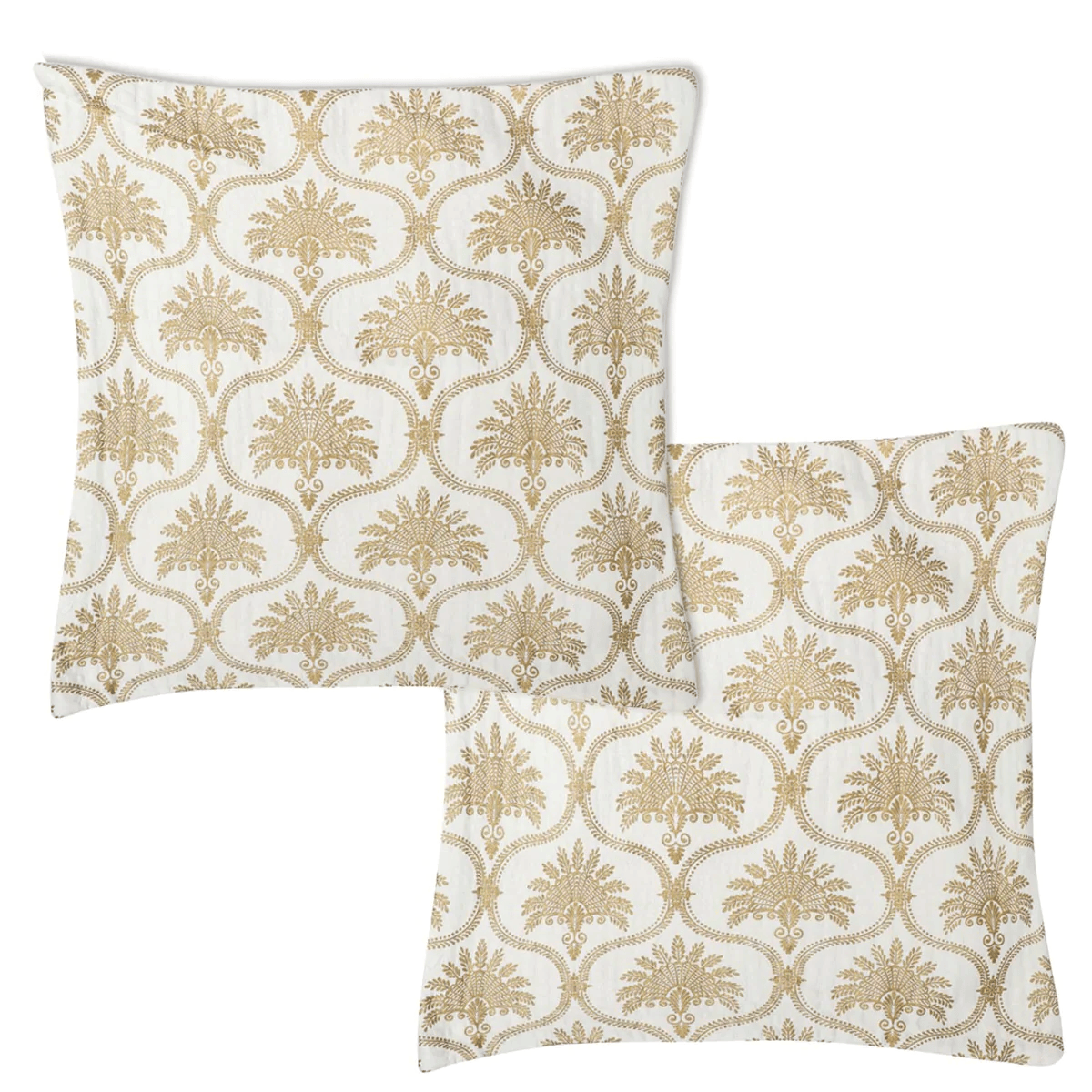 Golden top pillow cover