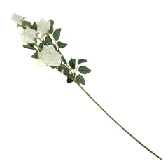 Rose Flower Stick.Nylon+Plastic.white..RF08