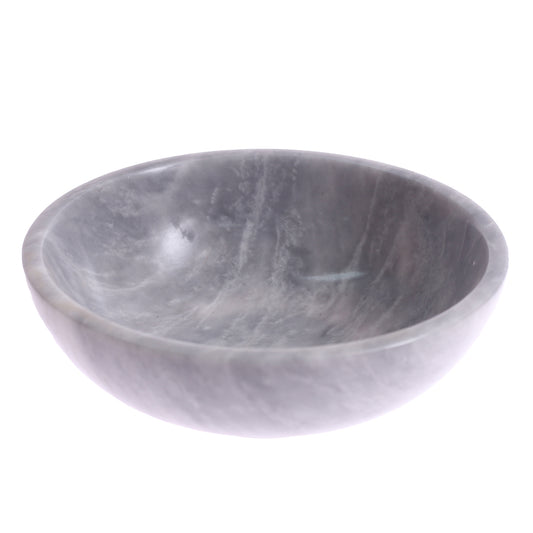 BOWL 9X9X3.MARBLE.BLACK GREY - Habitt