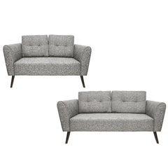Rovak Sofa Set Bundle (3+2 seater) Grey