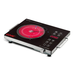 Gaba National Infrared Cooker 2000W with Touch Control, Timer & Child Lock – Tempered Glass Smart Cooktop (GN-132/24) - Habitt