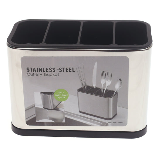 Stainless Steel Sink Tidy – Cutlery Drainer with Compartments